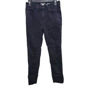 Denizen by Levi's High-Rise Jegging Crop Women's Black Cuffed Hem Jeans 28‎